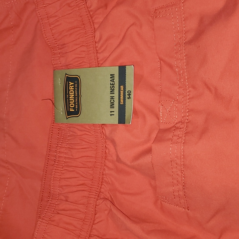 The Foundry Supply Co Men's Swim Trunks Orange Size 5XL New with Tags